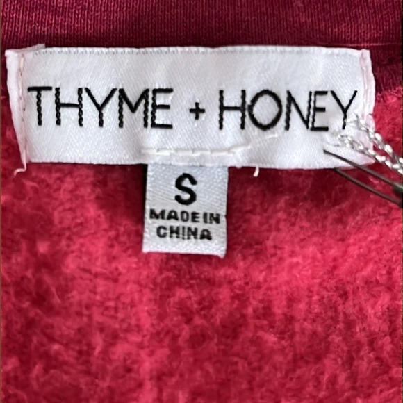 Thyme & Honey Sweatshirt Dress Shirt Combo in Magenta - NWT - Size Small - Picture 4 of 7